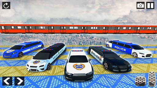 Police Limo Car Stunts - Mega Ramp Car Racing Game screenshot 1