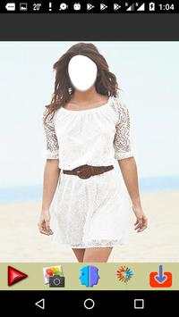 Women White Dress Fashion screenshot 4