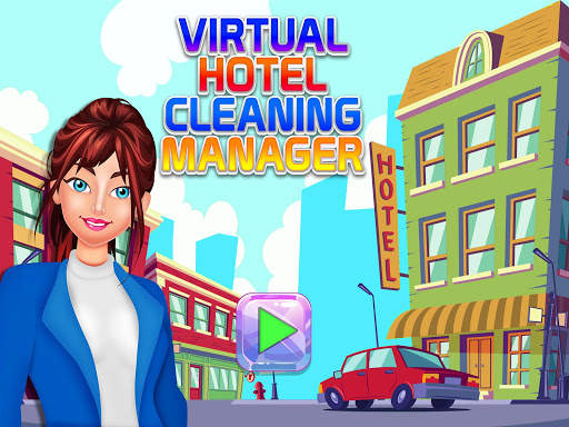 Virtual Hotel Cleaning Manager: Room Service Games screenshot 1