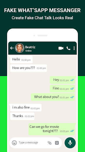 Fake Chat for Whats up - Forgery Chat Post screenshot 2