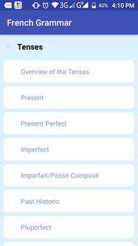 Basic French grammar (Offline) screenshot 2