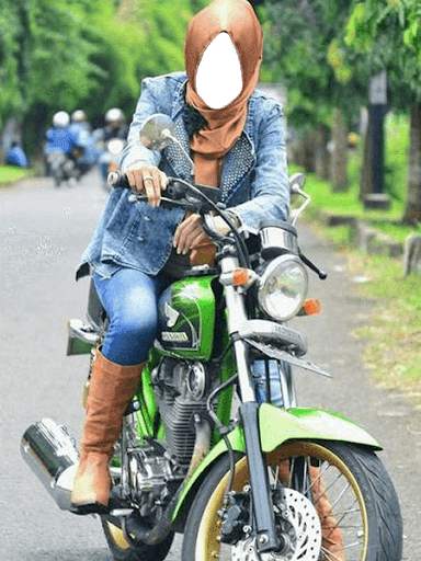 Bike Hijab Selfie Camera screenshot 1