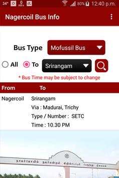 Nagercoil Bus Info screenshot 5