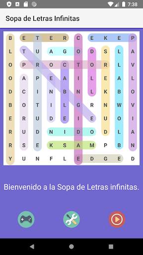 📱 Sopa de Letras Infinitas 📱 screenshot 2