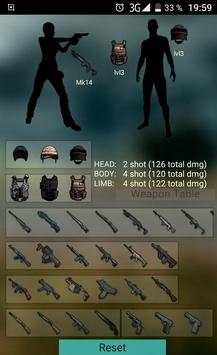 Damage calculator for PUBG screenshot 2