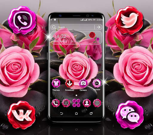 Rose Launcher Theme screenshot 2
