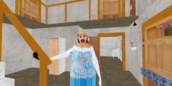 Blue Granny :Horror Scary MOD screenshot 1