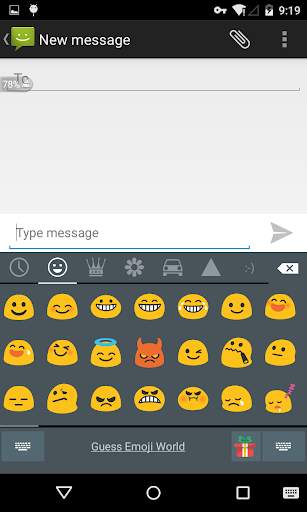 Emoji Keyboard - Lollipop Dark screenshot 3