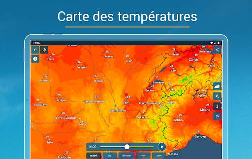 Météo & Radar - pluie et vent screenshot 12