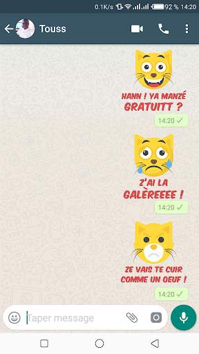 Mr Chat Pack de Sticker screenshot 5