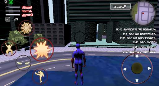 Angry Rope Hero Iron Gangstar City Street Vice screenshot 2
