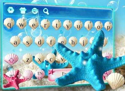 Summer Beach shell Keyboard Theme screenshot 5