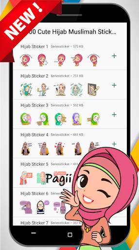 WA Sticker Muslimah Hijab Sticker Cute screenshot 2
