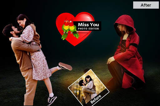 Miss You Photo Editor Frame screenshot 1