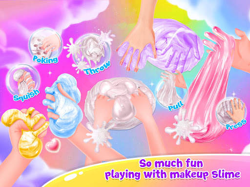 Pastel Makeup Slime - Rainbow Slime Simulator screenshot 8