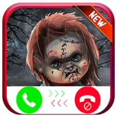 Scary Doll Calling You - Free Fake Phone Call 2019 icon