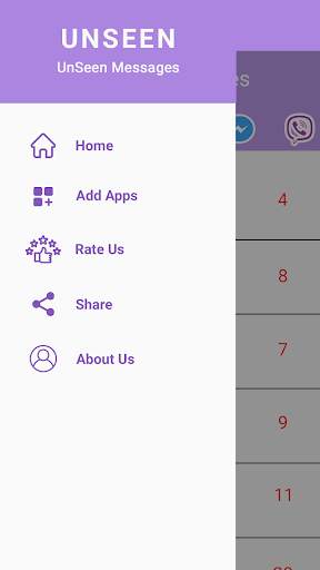 unseen  App for Whatsapp, Fb screenshot 5