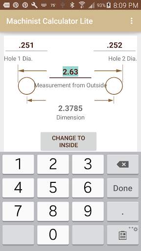 Machinist Calculator Lite 4 تصوير الشاشة