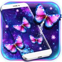 Purple Butterfly Live Wallpaper on 9Apps