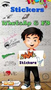 Sticker For Whatsap & FB screenshot 1