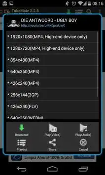 Tubematе screenshot 1
