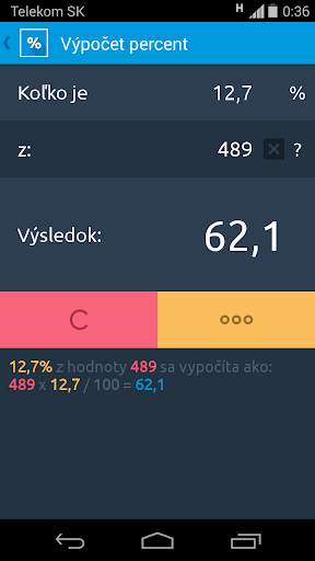 KROS Percentá скриншот 3