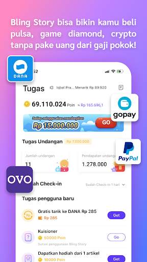 Bling Story Rebahan Dapet Cuan screenshot 2