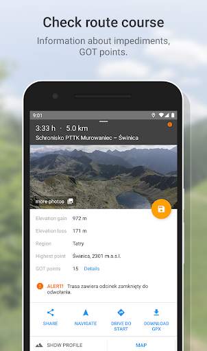 Hiking Map Poland screenshot 2