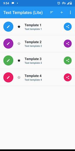 Text Templates (Lite) screenshot 1