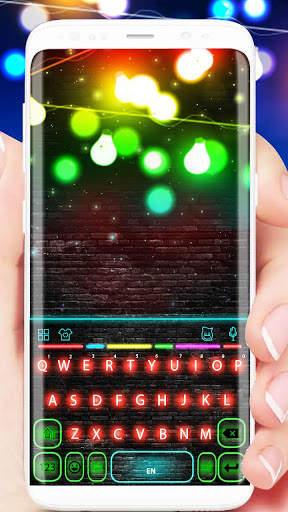 Flash Neon Light Keyboard Theme screenshot 1