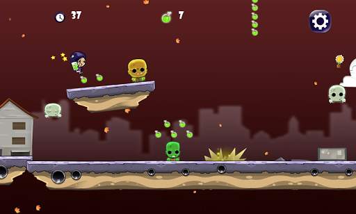 Girl vs Zombie Run Game screenshot 2
