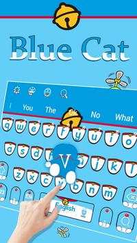 Cartoon Blue Cat Theme screenshot 2