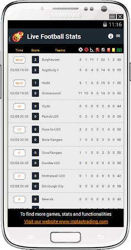 Live Football Stats screenshot 2