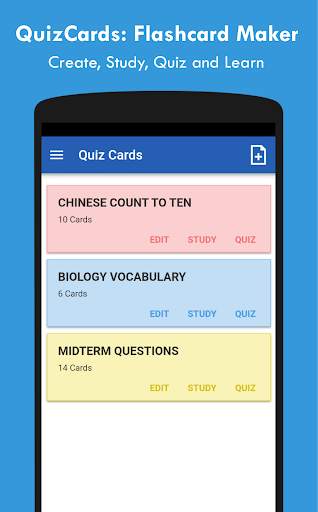 QuizCards: Flashcard Maker for Study and Quiz screenshot 1