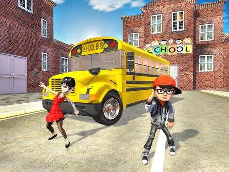 Crazy School Bus Transport Sim screenshot 4