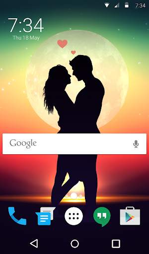 Moonlight Animated Keyboard   Live Wallpaper screenshot 6