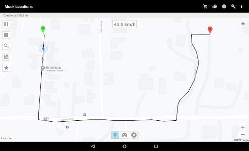 Mock Locations (fake GPS path) screenshot 3