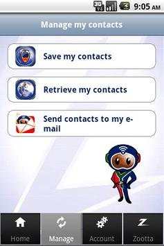 Zootta contacts screenshot 2