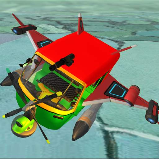 Tuk Tuk Rickshaw Driving Flying Shooting Game 2020 1.0