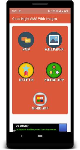 Good Night SMS With Images screenshot 1