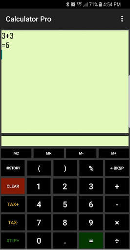 Calculator Pro screenshot 1
