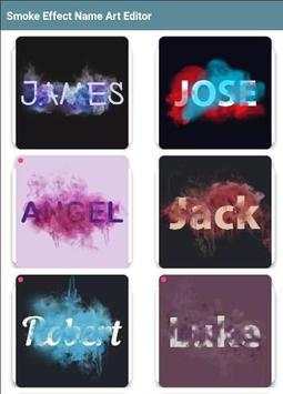 Smoke Effect Name Art Editor screenshot 2