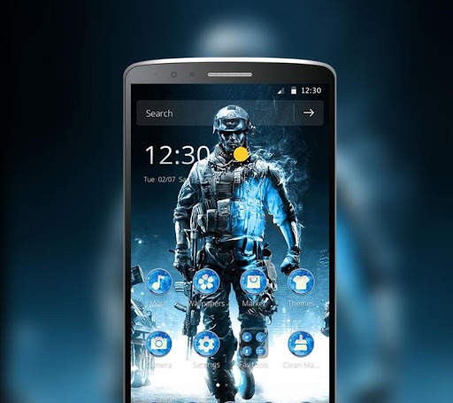 Blue Soldier War Hero Theme screenshot 1