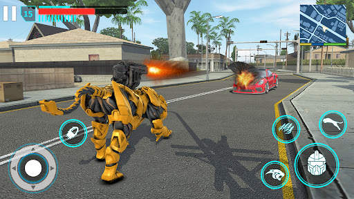 Toilet Monster Robot Car Games screenshot 1