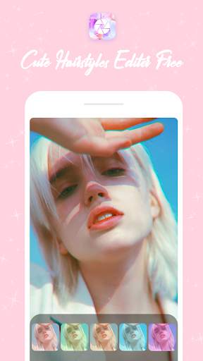 Cute Hairstyles Editor Free screenshot 2