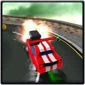 Crazy sky Car driving 3D logo