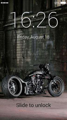 Motorcycle Lock Screen & Wallpaper screenshot 6