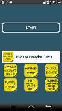 Birds of Paradise Fonts screenshot 1