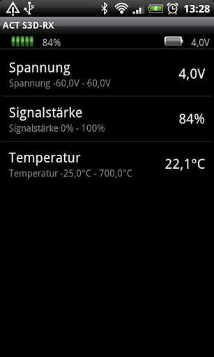 ACT S3D-RX (Bluetooth) light screenshot 3