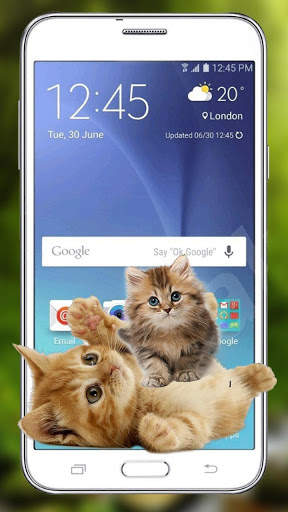 Funny Cat Walks On Screen - Cute Animation screenshot 2